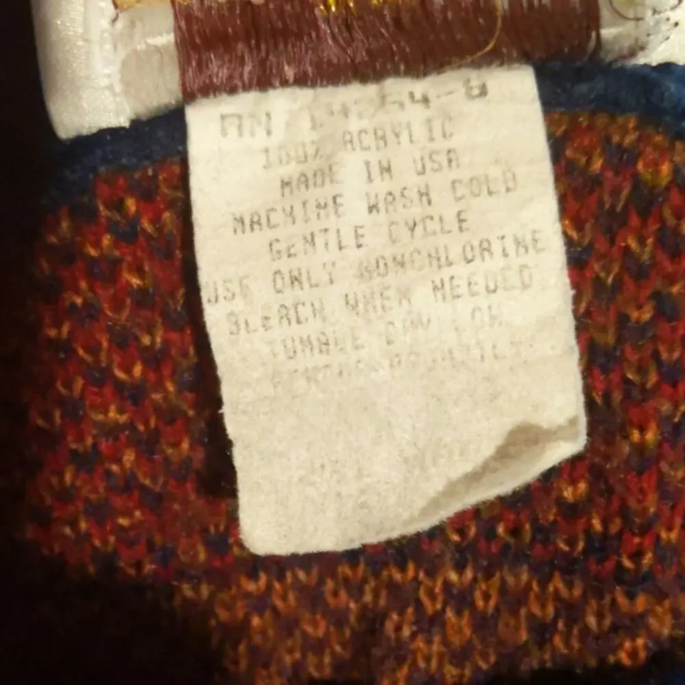 Vintage 90s Worthington USA Made Grandpa Sweater Multicolor Unisex L / XL